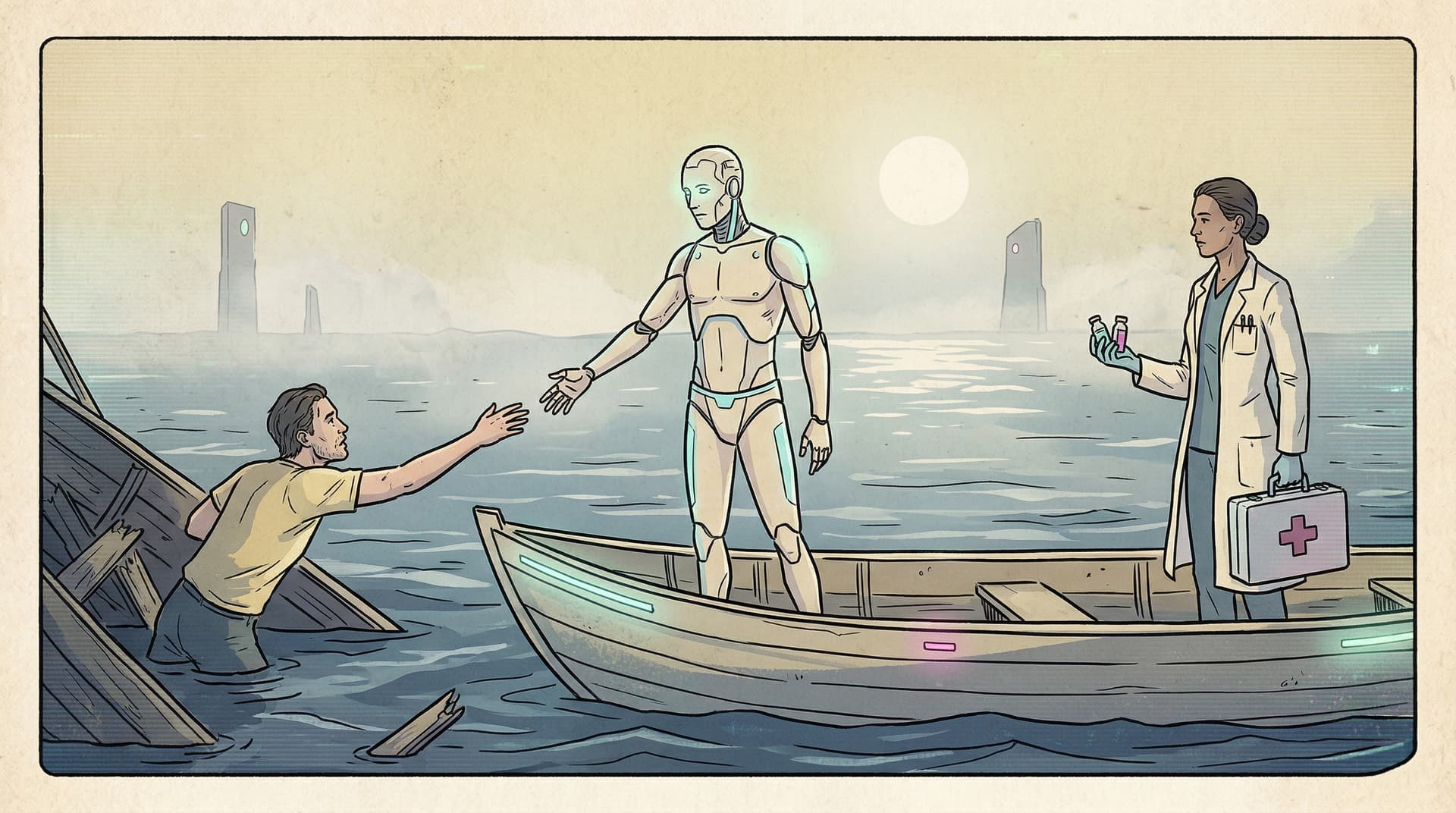 Moral dilemma - save your creator or the medic?